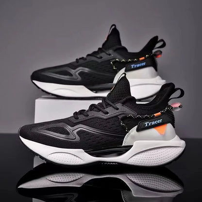2026 Men's High-Toe Design Running Shoes Lace-Up Closure Fashion Trend Cotton Lining Rubber Insole Plastic Outsole Winter Season