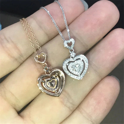 Heart Cut Pendant Necklace Classic Womens Everyday Fashion Jewelry