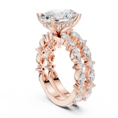Ready to Sale Lab Diamond Solitaire Engagement Ring with Unique Style Handmade Engagement Ring For Sale By Exporters