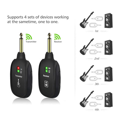2.4G 50M Transmission Range Wireless Guitar System Built-in Rechargeable Battery 2.4G Wireless Transmitter Receiver Electronics