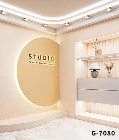 Minimalist  Corner Live Broadcast Room Custom 3d HD Live Photography Background Cloth