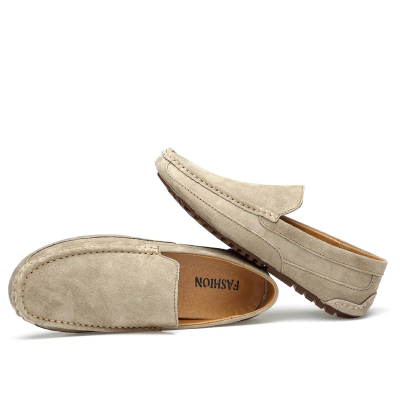 Suede Leather Man Loafers Luxury 2021 Casual Shoes For Men Boat Shoes Handmade Men Slipon Driving Shoes Male Moccasins Zapatos99