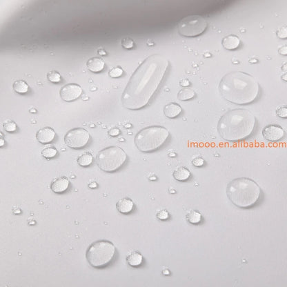 Factory Price 280x200CM White Shower Curtains Liner Waterproof Thicken Bath Curtain Solid Polyester Home Bathroom Accessories