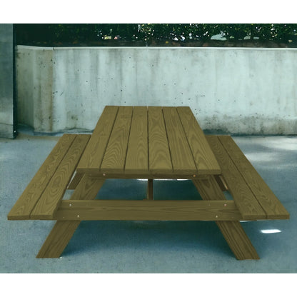 HMS 94 Green Solid Teak Wood Outdoor Picnic Table Portable Folding Furniture for Courtyard Kitchen Dining Made with Glass