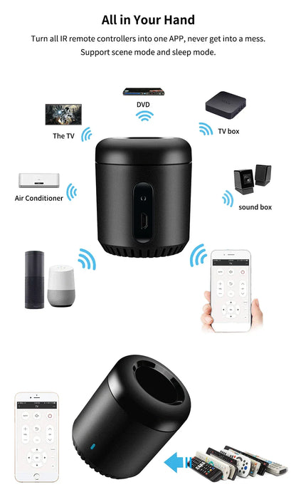 Broadlink Original RM Mini 3 WiFi+IR Smart Home APP Remote Control for Alexa Google Home IFTTT WiFi+IR+4G Wireless APP Broadlink