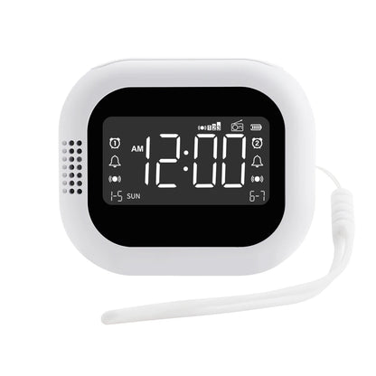 FM radio vibration clock lithium battery powered vibrating clock with DST and child lock vibration clock