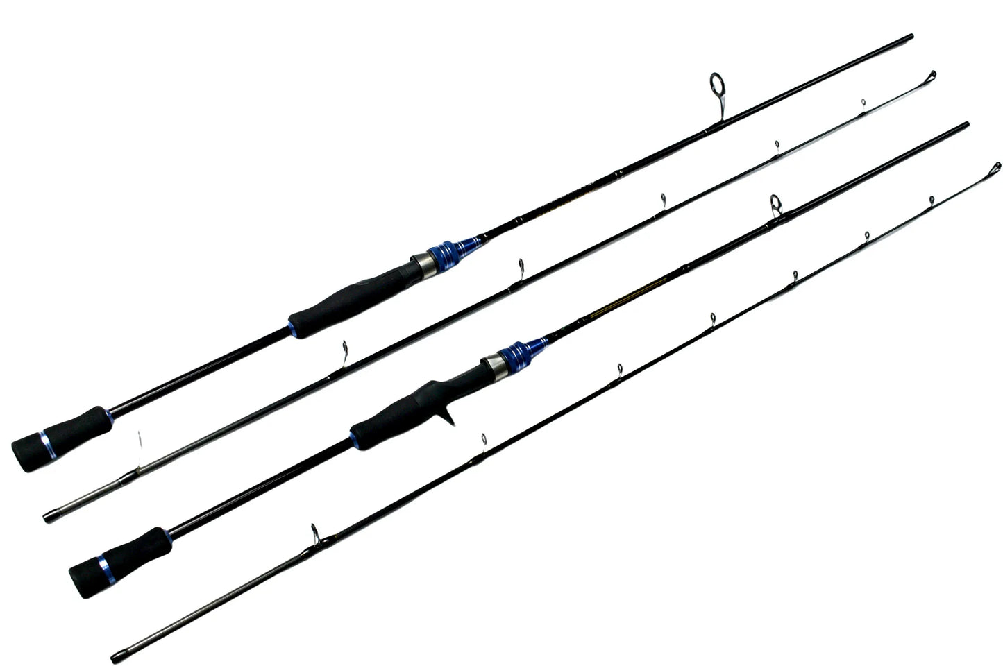 YJTY57 6'6'' Two-Section Seawater Fishing Rod Spinning Casting Rod  for Lake and Stream Fishing