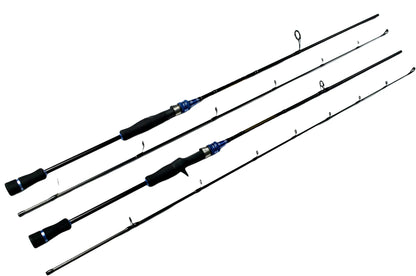 YJTY57 6'6'' Two-Section Seawater Fishing Rod Spinning Casting Rod  for Lake and Stream Fishing