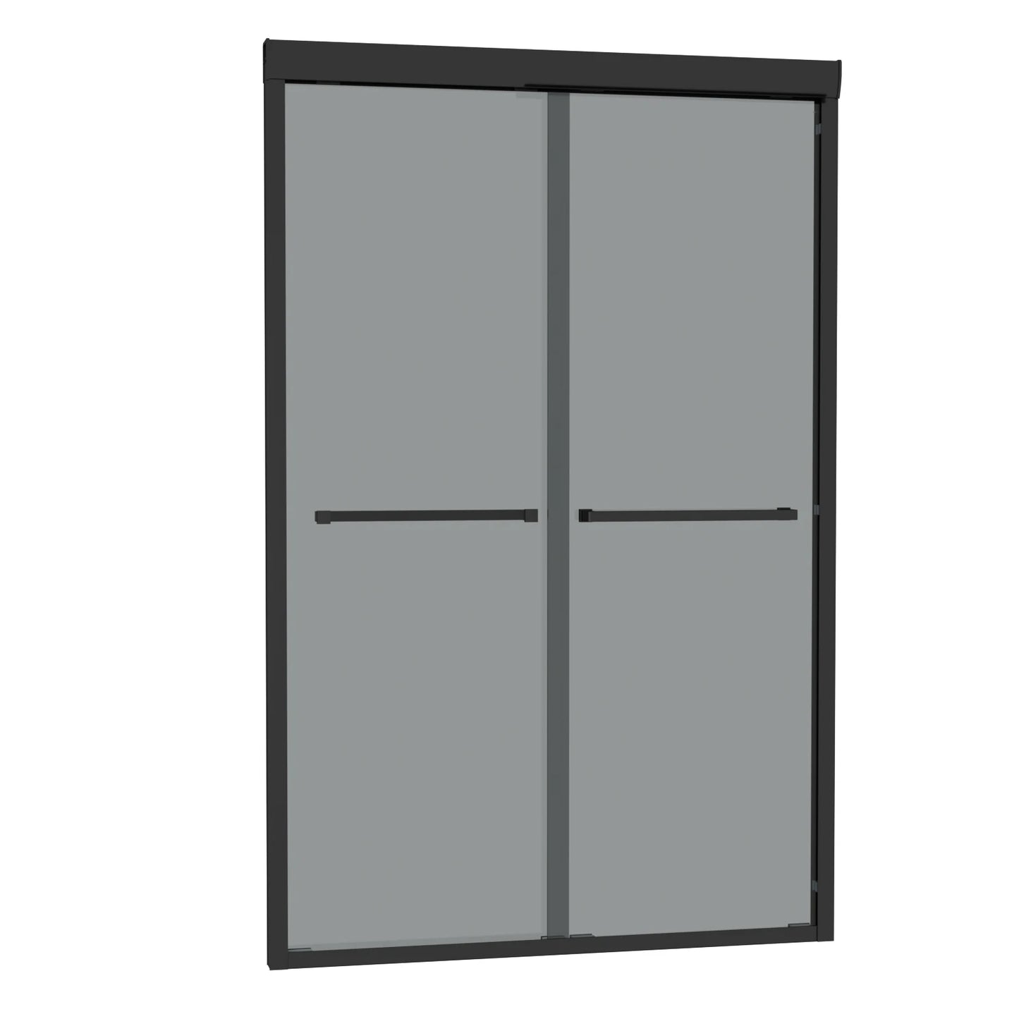 Factory Direct Sale Custom 48" X 76" Luxury Top Quality Bypass Frameless Double Sliding Glass Bathroom Shower Door