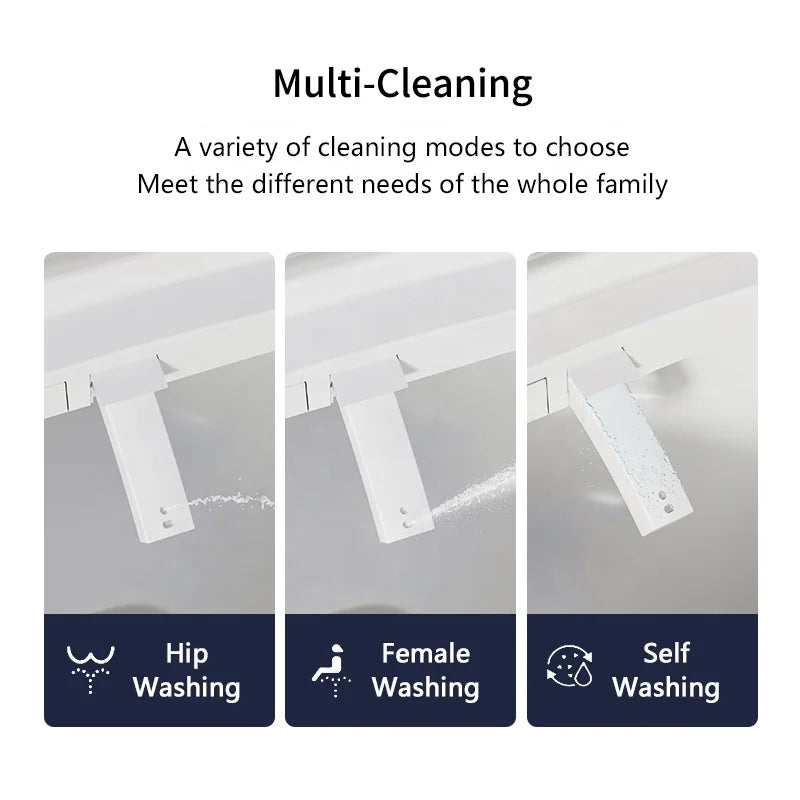 U Shape Ultra Slim Smart Toilet Seat Premium Version Auto Washing Cover Lid Intelligent Heated Toilet Seat With Remote