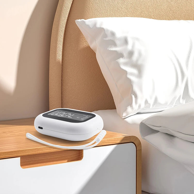 FM radio vibration clock lithium battery powered vibrating clock with DST and child lock vibration clock