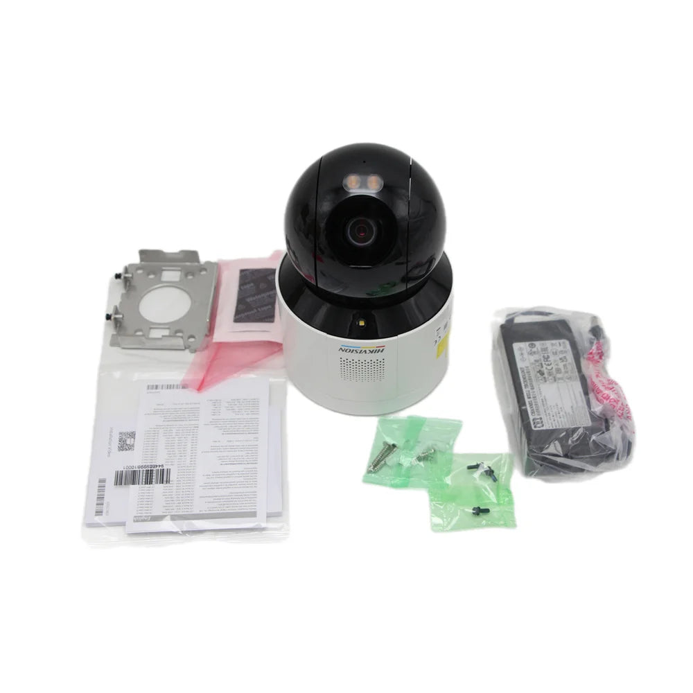 Original HIK DS-2DE3A400BW-DE 3-inch ColorVu Mini PT Dome Network Camera 4MP Full Color PTZ Camera 4X Zoom Built-in Audio