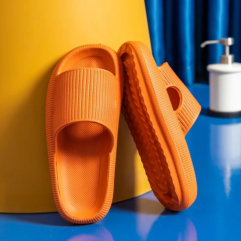 Hot Best Selling Products 2026 Women Thick Platform Summer Indoor Beach Pillow Slides House Cushion Cloud slippers Custom Logo
