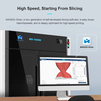 Mingda 3D MD-1000D Klipper High Performance Large Platform Carbon Finer 3d Printer 1000*1000*1000mm 3d Printer for Car Bumper