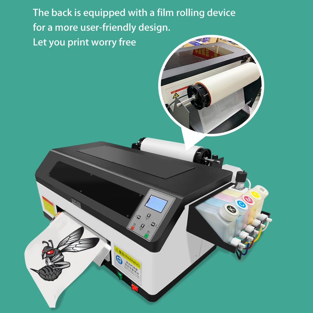 A3 Dtf Digital Printer Xp600 Printhead High Speed A3+ Dtf Pet Film Printer Machine for Small Business Textile Machinery