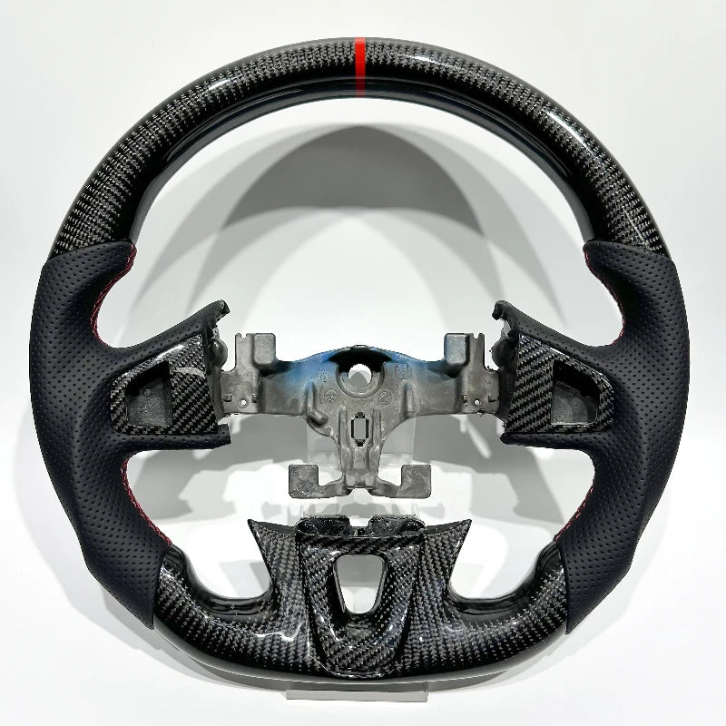 European Warehouse Stock Available: Sporty Glossy Carbon Fiber Alcantara Car Steering Wheels for Renault Megane 3 3RS