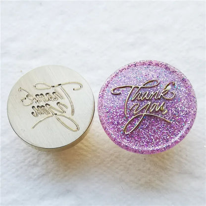 Greeting stamp with love thank you happy birthday christmas handmade Wax Seal Stamp Retro Antique Sealing Wax baby friend gifts