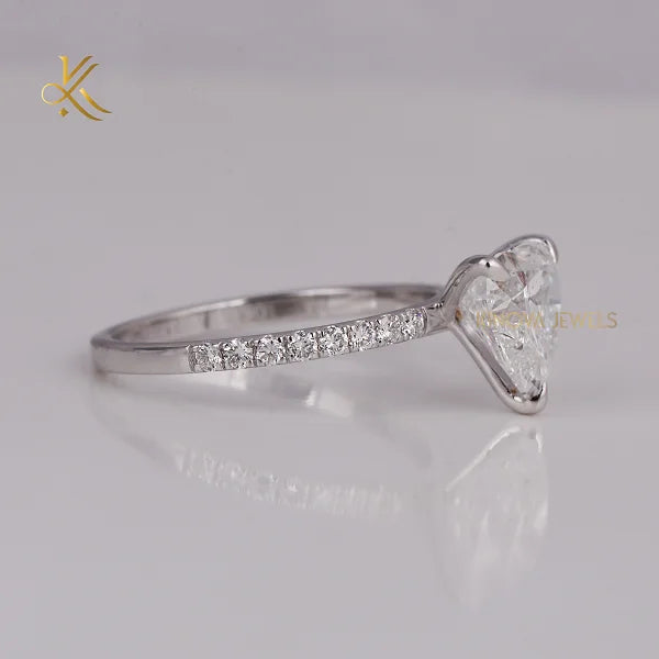 Timeless Classic Lab Grown Diamond 2.0-2.5 Carat Pave Setting Wedding Band 18K Gold Plated with Elegant Sparkle for Couples