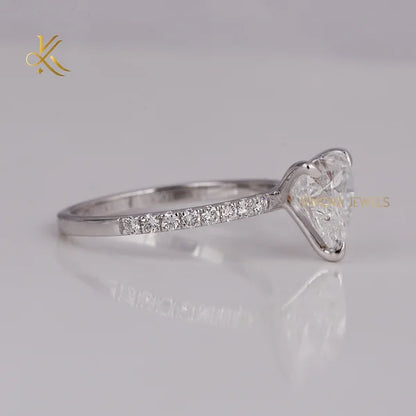 Timeless Classic Lab Grown Diamond 2.0-2.5 Carat Pave Setting Wedding Band 18K Gold Plated with Elegant Sparkle for Couples