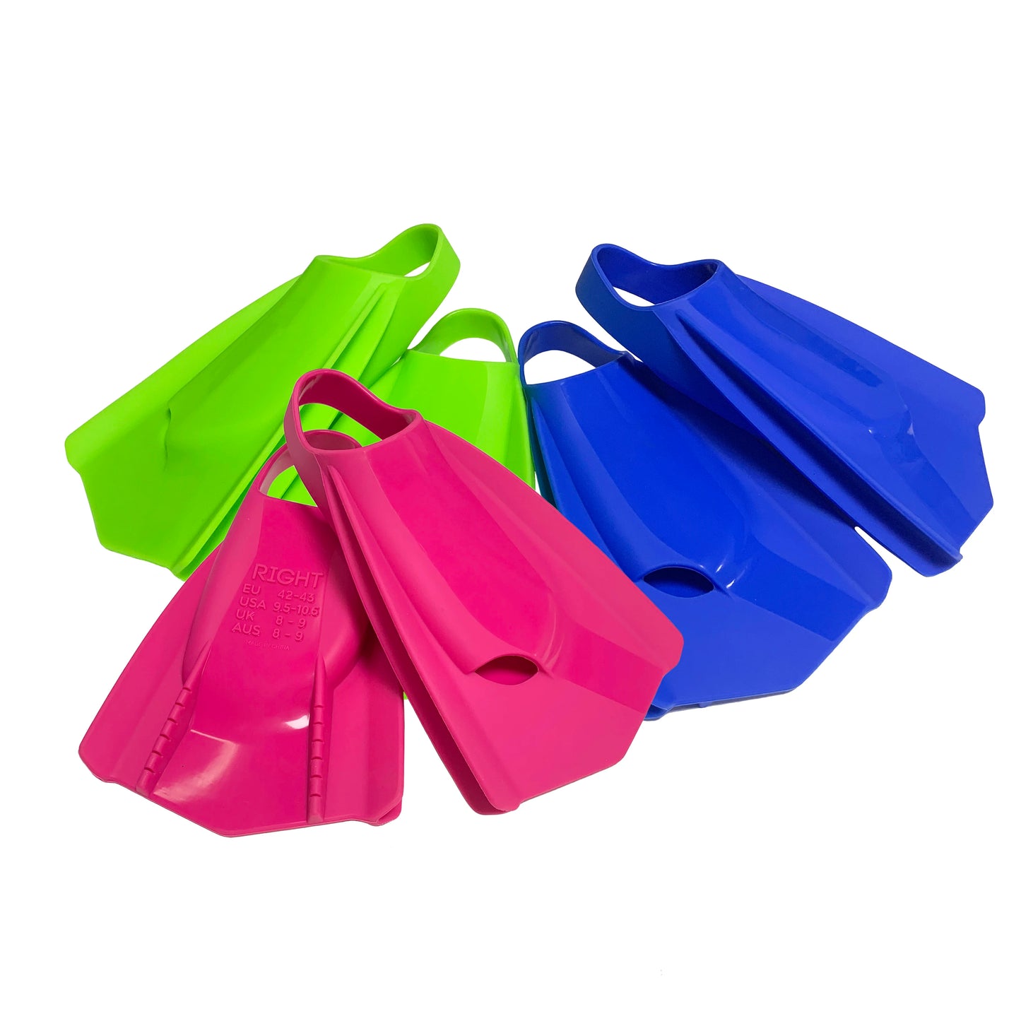 Professional Swim Training Fins Comfortable Silicone Short Blade Flippers Open Heel Unisex Adult Power Swimming Fin