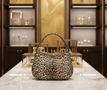 Super Product Fashion Ladies Shoulder Bag Quality Snack Leopard Printing Handbag Women Luxury Designer Bag Factory Outlet 32 cm