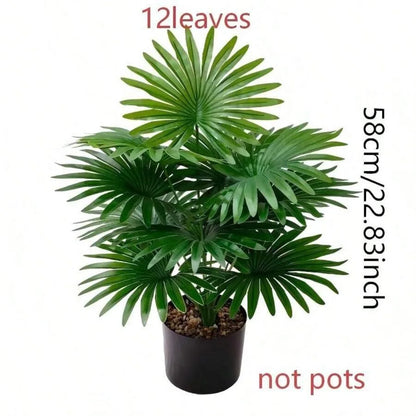 1pc Large Artificial Palm Tree - UV Resistant, Suitable for Indoor/Outdoor Decor, Home, Hotel, Garden, Office, Wedding