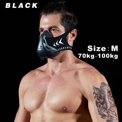 FDBRO MMA Cardio Workout 3.0 Running Resistance Elevation Endurance Mask for Fitness High Altitude Training Sports Mask