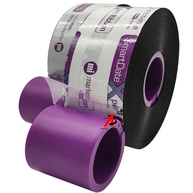 Markem Ribbon 55mm 300 600 1000m Thermal Transfer Overprint Ribbon(TTO)  3910 Near Edge Ribbon for Video Jet Domino LINX