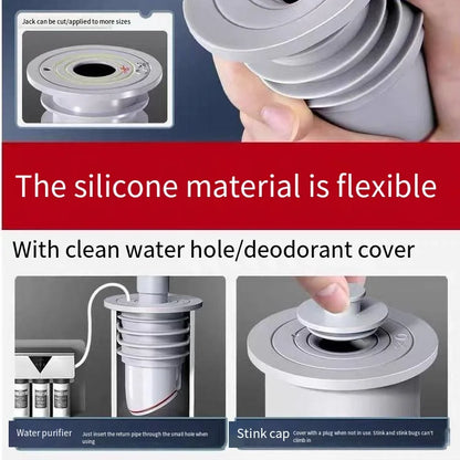 Wholesale Silicone Floor Drain Backflow Preventer Odor Proof Floor Drain Joint Seal Ring Odor Proof Floor Drain for Home