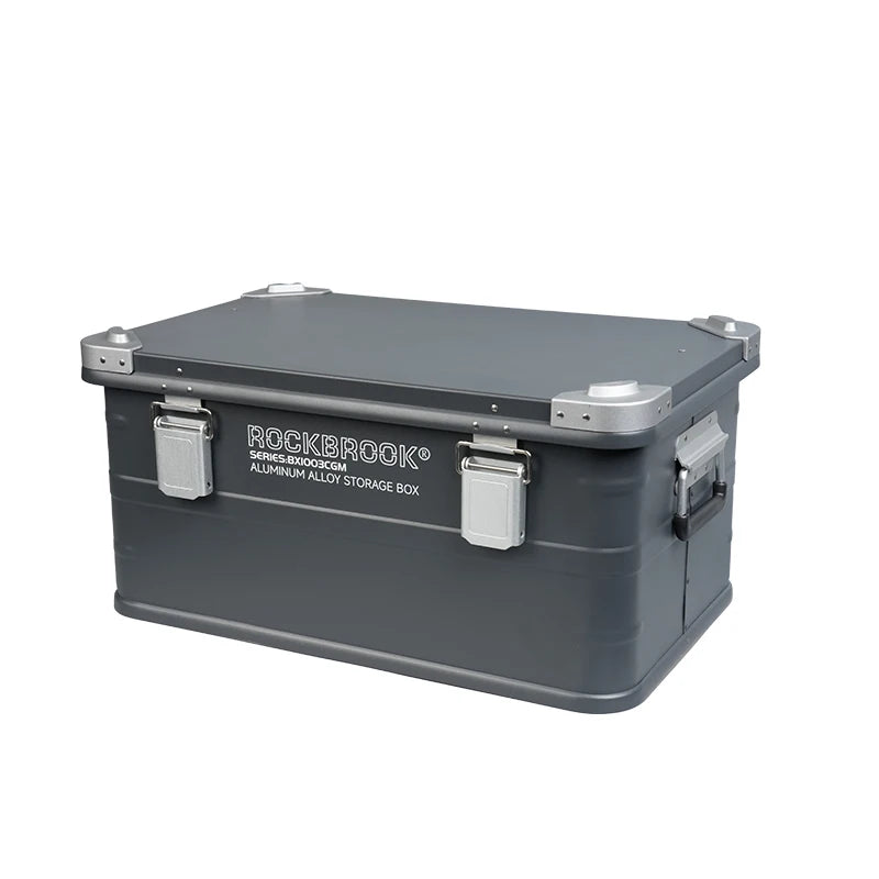 N40 50L for Rockbrook Weatherproof Aluminium Tool Box Portable for Motorcycle Storage Outdoor Camping Kitchen Coffee Storage