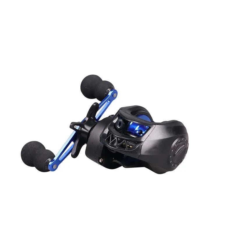 KALIOU  S108- S113 AC200 8KG Max Drag Fishing Reel Magnetic Brake 7.2:1 High Speed Gear Ratio Baitcasting Fishing Reel