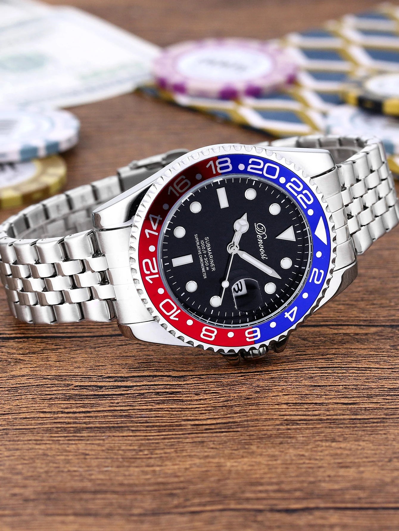 Denvosi Stainless Steel BRAND Luxury Quartz Watches for Men OEM  Sales  Montre Quartz Pour Homme