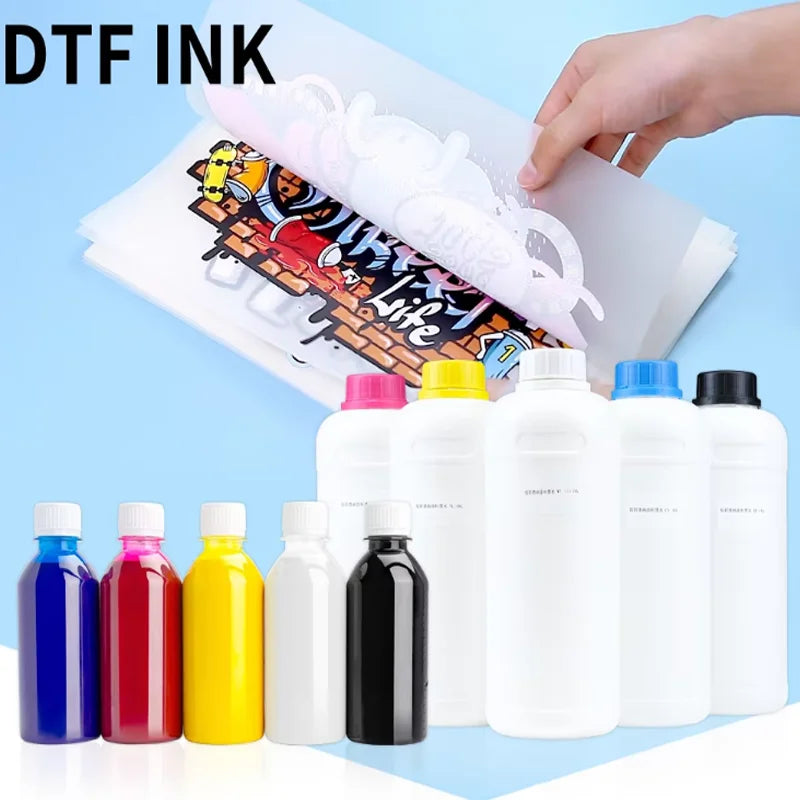 High Quality 1000ML Dtf Ink Heat Transfer Textile Printing White DTF Ink for Epson I3200 Xp600 1390 4720 Dx5 L1800 Printer