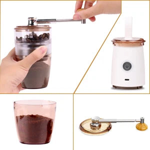 USB Rechargeable  Grinder Electric Portable Coffee Bean Grinder Grind Settings Espresso Drip Conical Burr Coffee Grinder