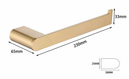 Luxury Stainless Steel 304 Brushed Gold Luxurious Bathroom Accessories Set