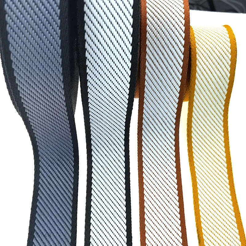 Factory Custom Jacquard Webbing Custom logo Polyester Webbing Bag Shoulder Belt Custom Clothing Accessories Webbing