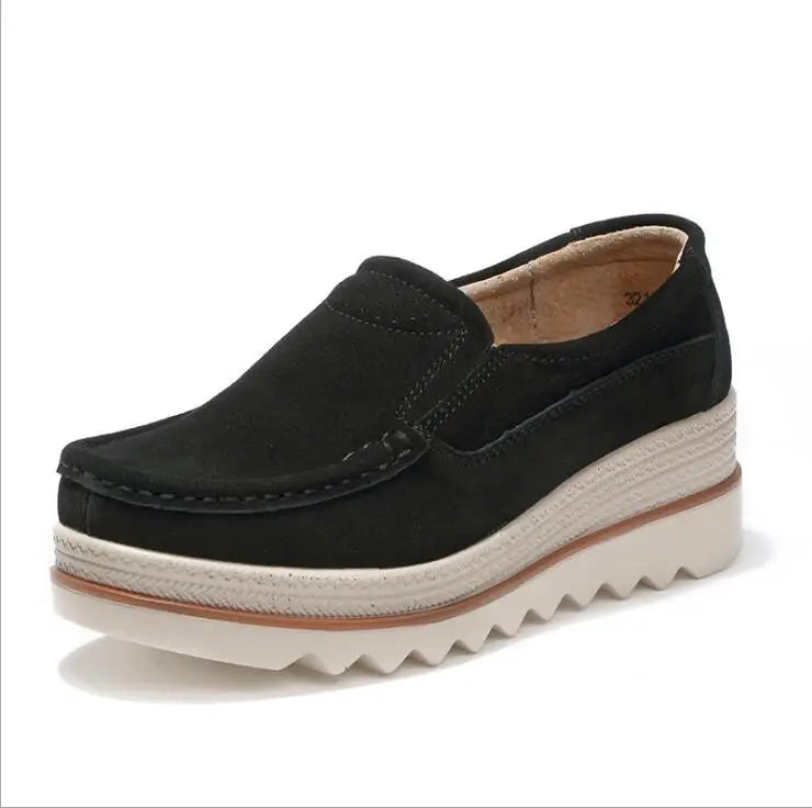 Sh10586a Height Increasing Wedge Shoes Women 2023 Lady slip on Women Shoes Casual