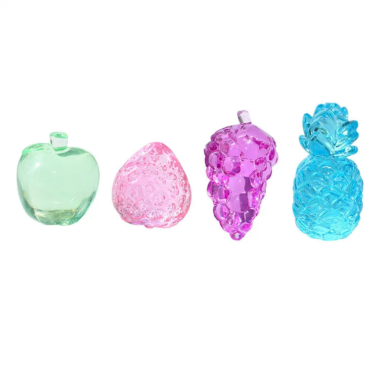 Acrylic Color Transparent Cute Children Play House Cartoon Resin Furniture Animal Decoration