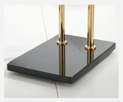 Modern Metal 3 Swivel Arm Towel Holder Rack Black Gold Freestanding Hand Towel Bar