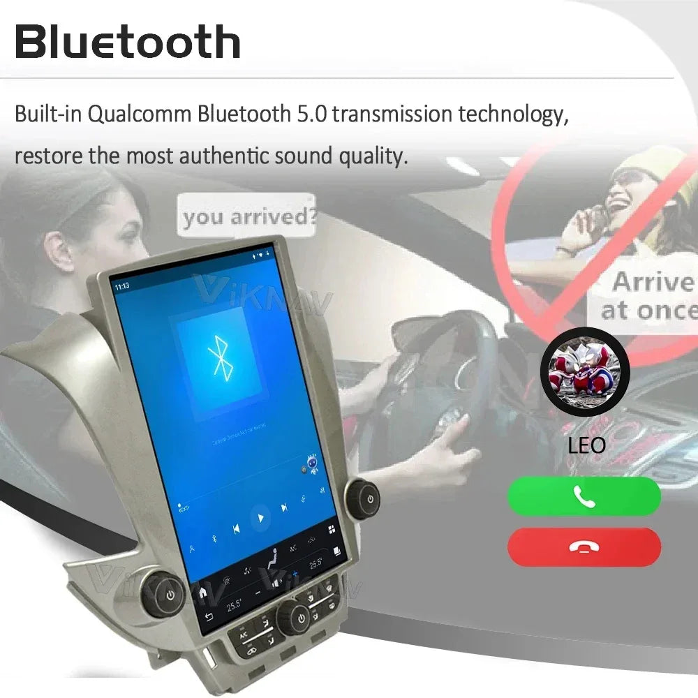 Vertical Screen GPS Navigation for Chevrolet Suburban Tahoe GMC Yukon 2014-2020 Android11 Auto Car Radio Multimedia Player 128GB