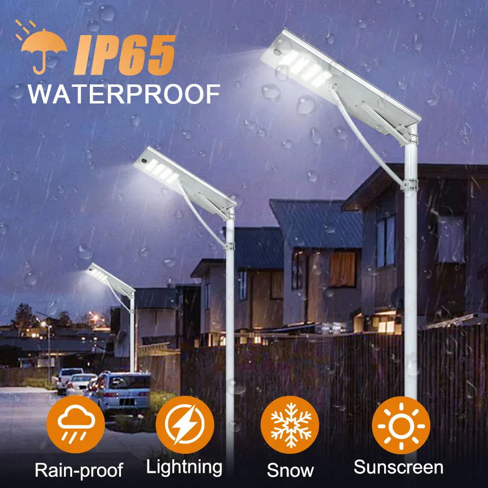 2026 High Quality 15W 30W 50W 80W Aluminium Alloy Ip65 Solar Outdoor Waterproof Efficiency Led Solar Street Light
