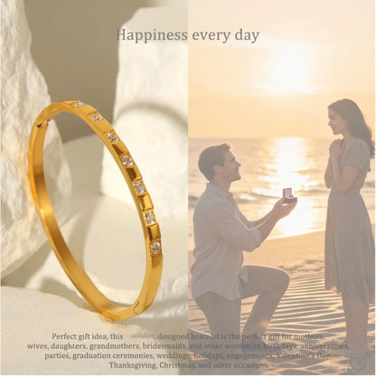 A Must-Have Versatile Classic Bracelet for Women, Featuring an Embedded Design with a Sleek And Easy Style