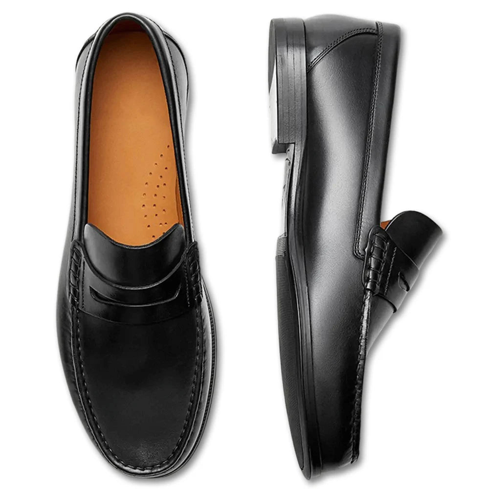 Vintage Calf Leather Men's Loafer Shoes High Quality Handmade Wear-Resistant Brown Pure Leather Casual Shoes