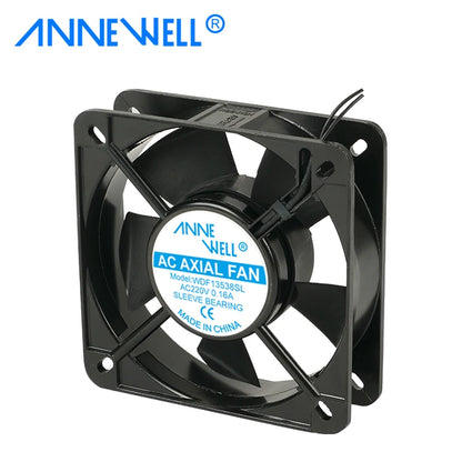 Durable AC Axial Fan 135x135x38mm Electric Motor Cooling 110V 220V High Efficiency Exhaust Fans with 13CM for Industrial Cooling