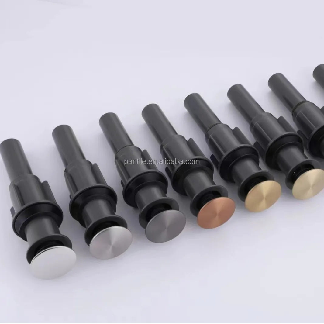 Bathroom Waste Drain Chrome Basin Drain Basin Sink Plug Strainer Filter Stopper Plastic Basin Drain