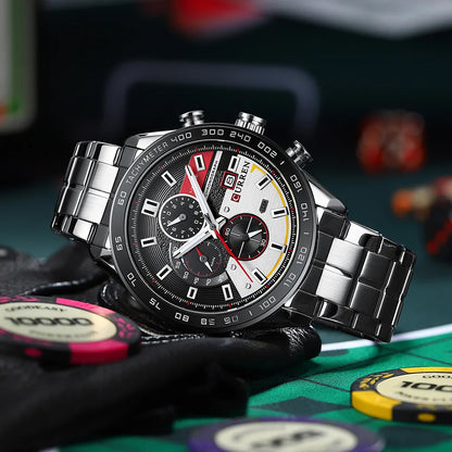 Montre Homme Curren 8410 Original Brand Fashion Men Wrist Quartz Watches Luxury Chronograph Watch