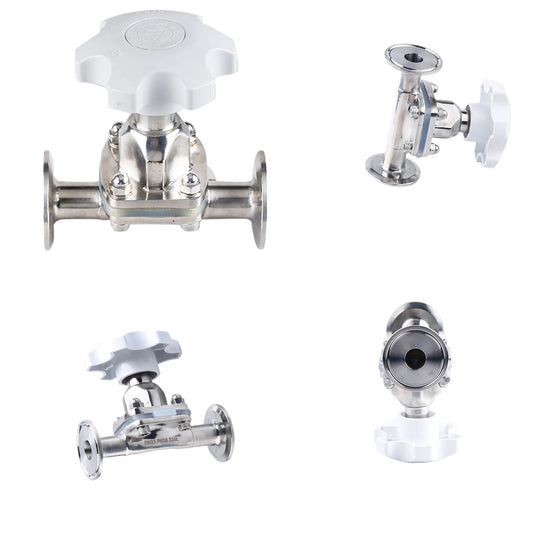 CNJS Food Grade Stainless Steel Ss316 50.5Sanitary Diaphragm Valve by PDG ibma