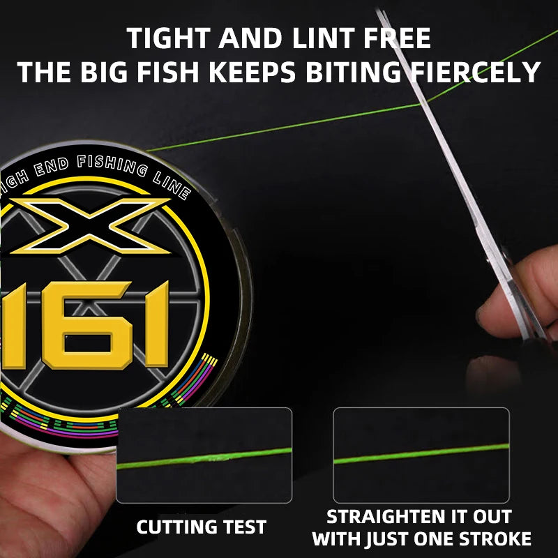 161 Braid 150m Japan PE Weave Multifilament Line Strong Fishing Wire Fishing Accessories Durable PE Fishing