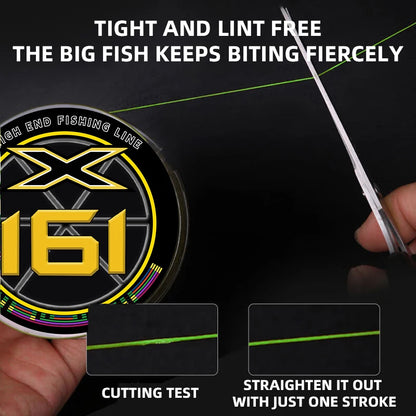 161 Braid 150m Japan PE Weave Multifilament Line Strong Fishing Wire Fishing Accessories Durable PE Fishing