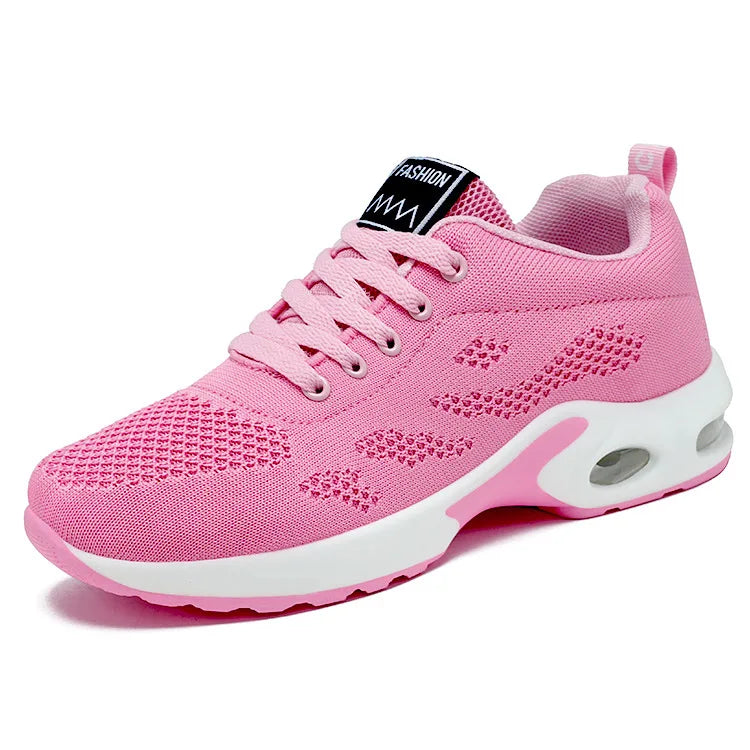 Ladies Casual Running Sneakers New Spring Autumn Fashion Shoes Stock Breathable Lace-Up Sports Shoes for Women